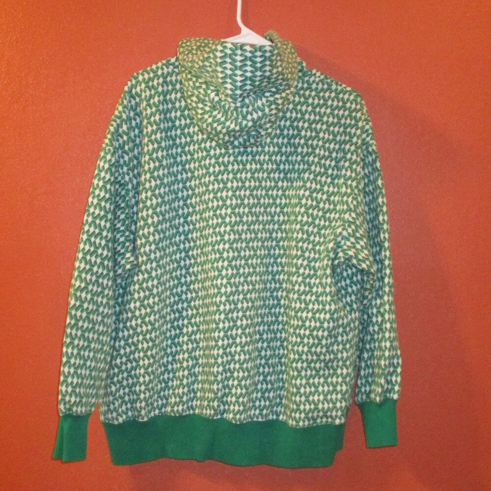 Nike Hoodie White Label Men Medium Green White Black Long Sleeve Pullover - Picture 6 of 10